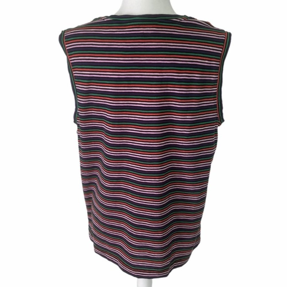 Madewell One Pocket Stripe Muscle Tank Top Medium - Picture 8 of 8